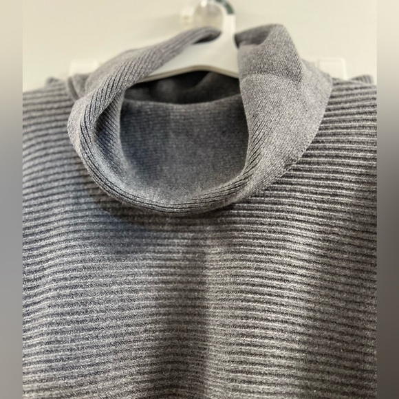 14. Loveimgs Outfits Ribbed Knit Long Sleeve Turtleneck Midi Pencil Skirt Set - Picture 14 of 16